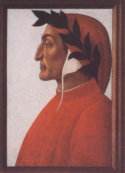 Sandro Botticelli Portrait of Dante Alighieri Norge oil painting art